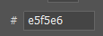 An input box with hex code #e5f5e6